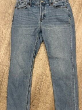 Boyfriend Jeans Rise Built in Warm Blue